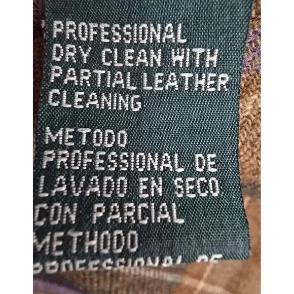 Lauren Ralph Lauren 100% Lambswool Plaid Zip Up Jacket Women’s Petite Me… - Picture 14 of 14